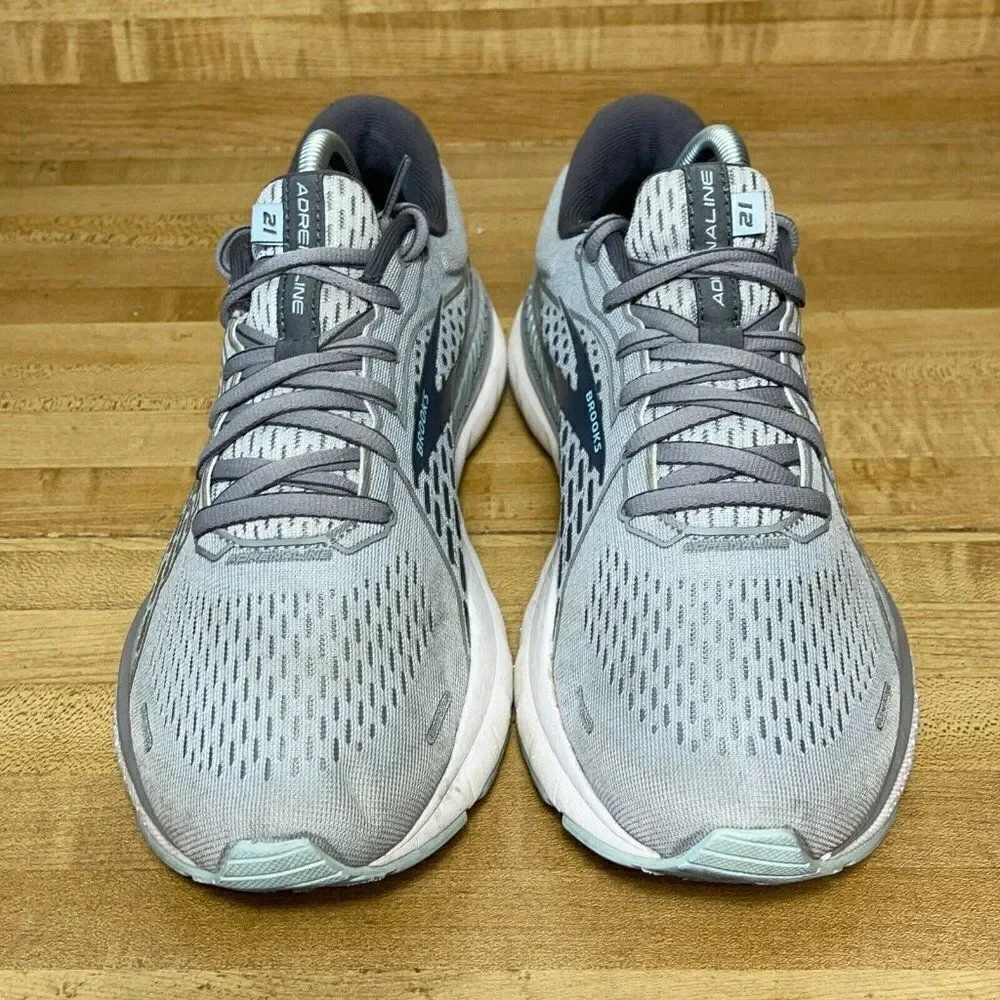Brooks Adrenaline GTS 21 Womens Running Shoes Gray US 10.5 Narrow 2A 1203292A061